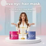 A professional comparison of Eva NYC hair mask and Amika Soulfood Nourishing Mask on a gold balance scale to determine the best affordable dupe.